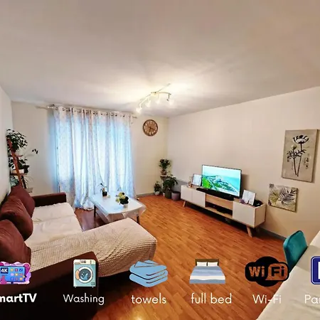 70m2 Premium , 3 Pieces, Wi-fi, Parking, Balcon Apartment